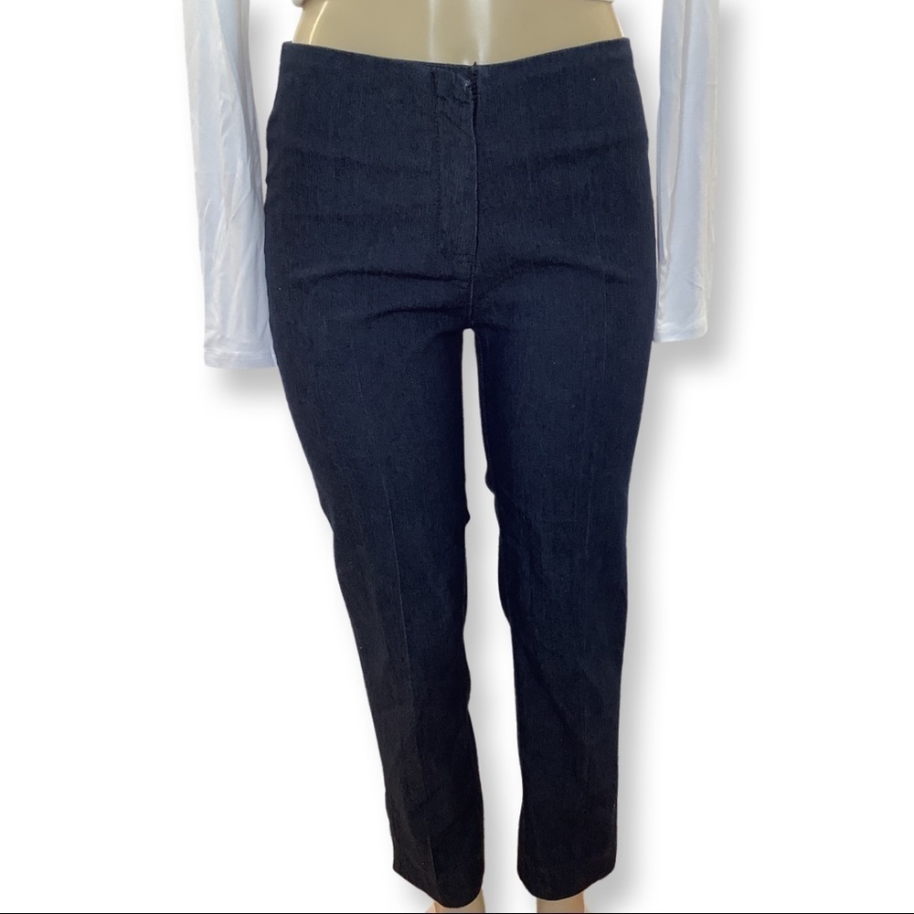 Focus 2000 Size 4 Flat Denim Crop Pants. New Without Tags (Top Not Included)